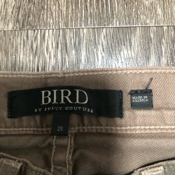BIRD by Juicy Couture Brown Skinny Jeans with Zipper Details - Size 25 - Picture 4 of 9